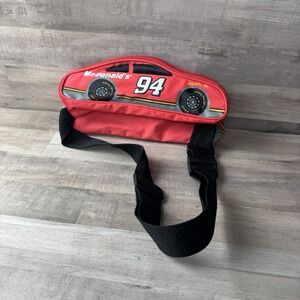 Vintage 1994 Bill Elliot McDonalds Fanny Pack Car Shaped Waist Pack Red NASCAR